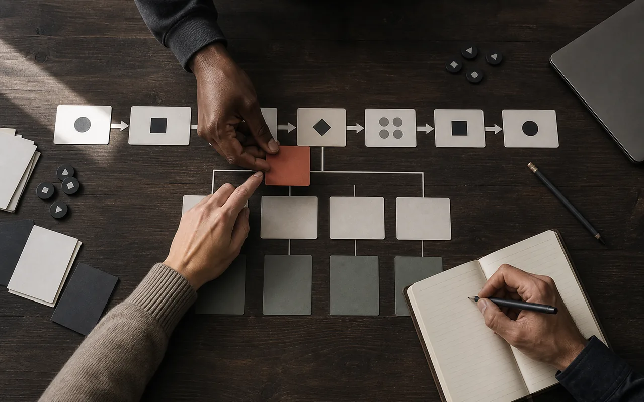 Representative operational risk-mapping session with a workflow intervention
