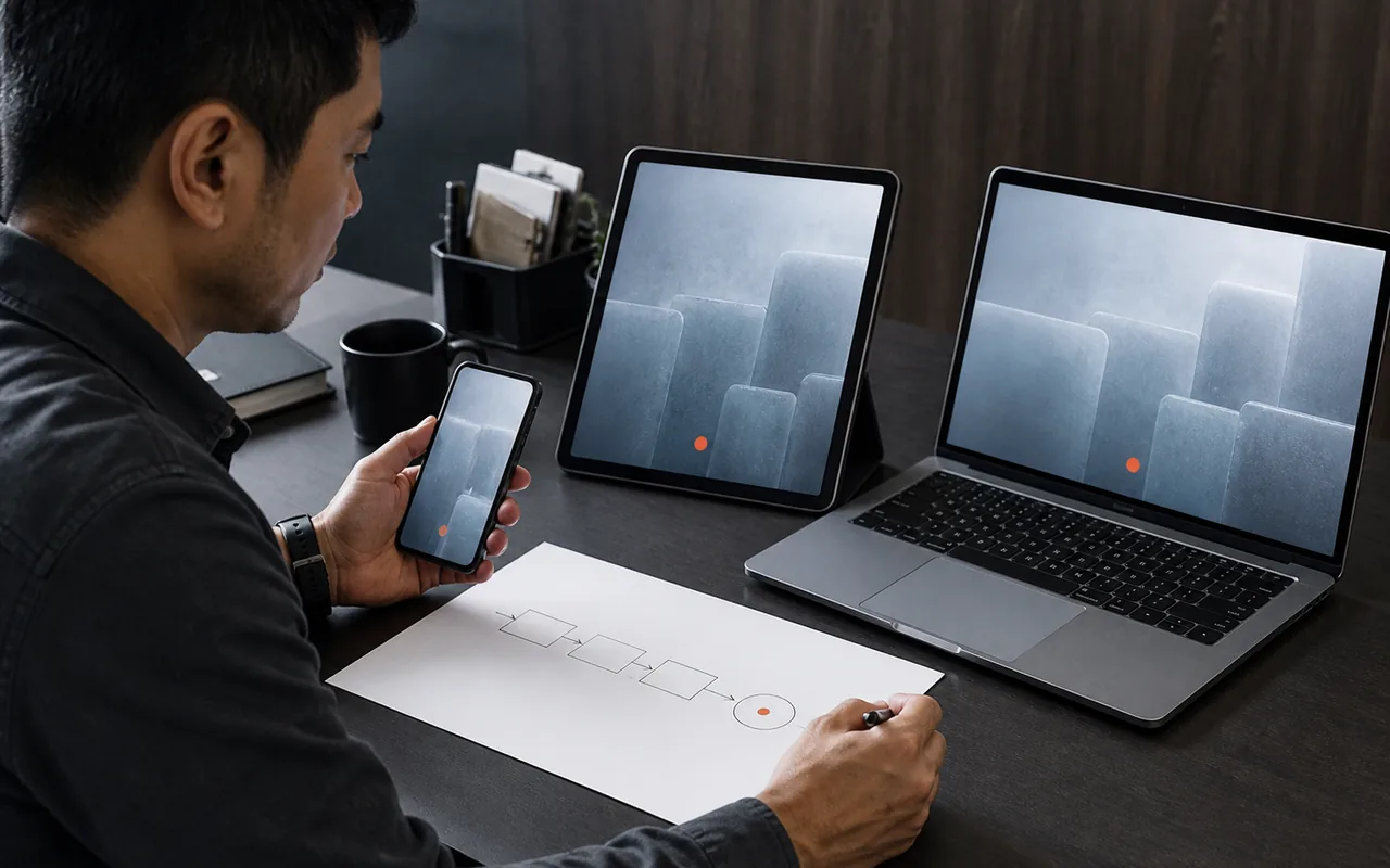 Representative cross-device AI strategy and workflow continuity review