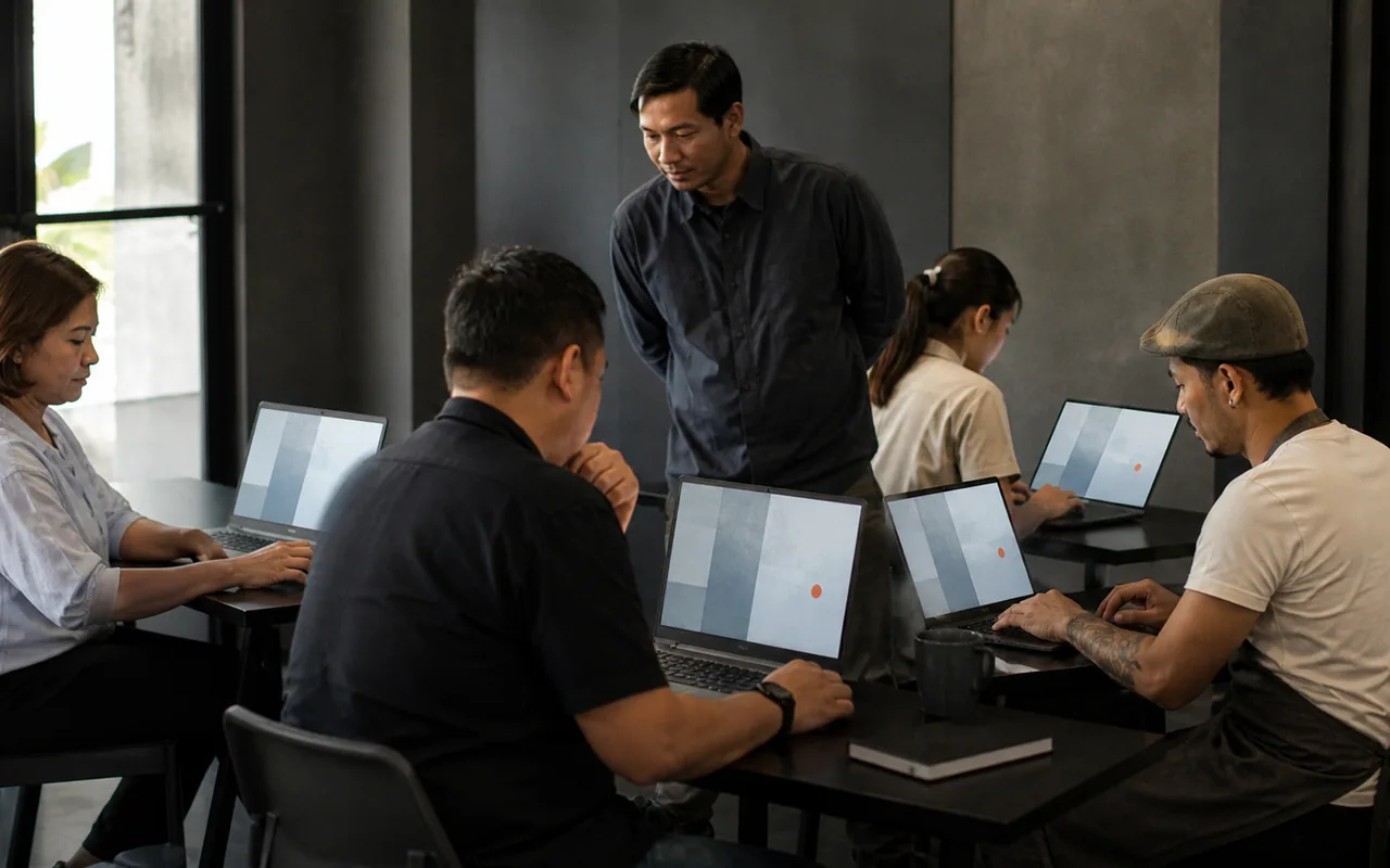 Representative practical AI adoption training for small-business operators