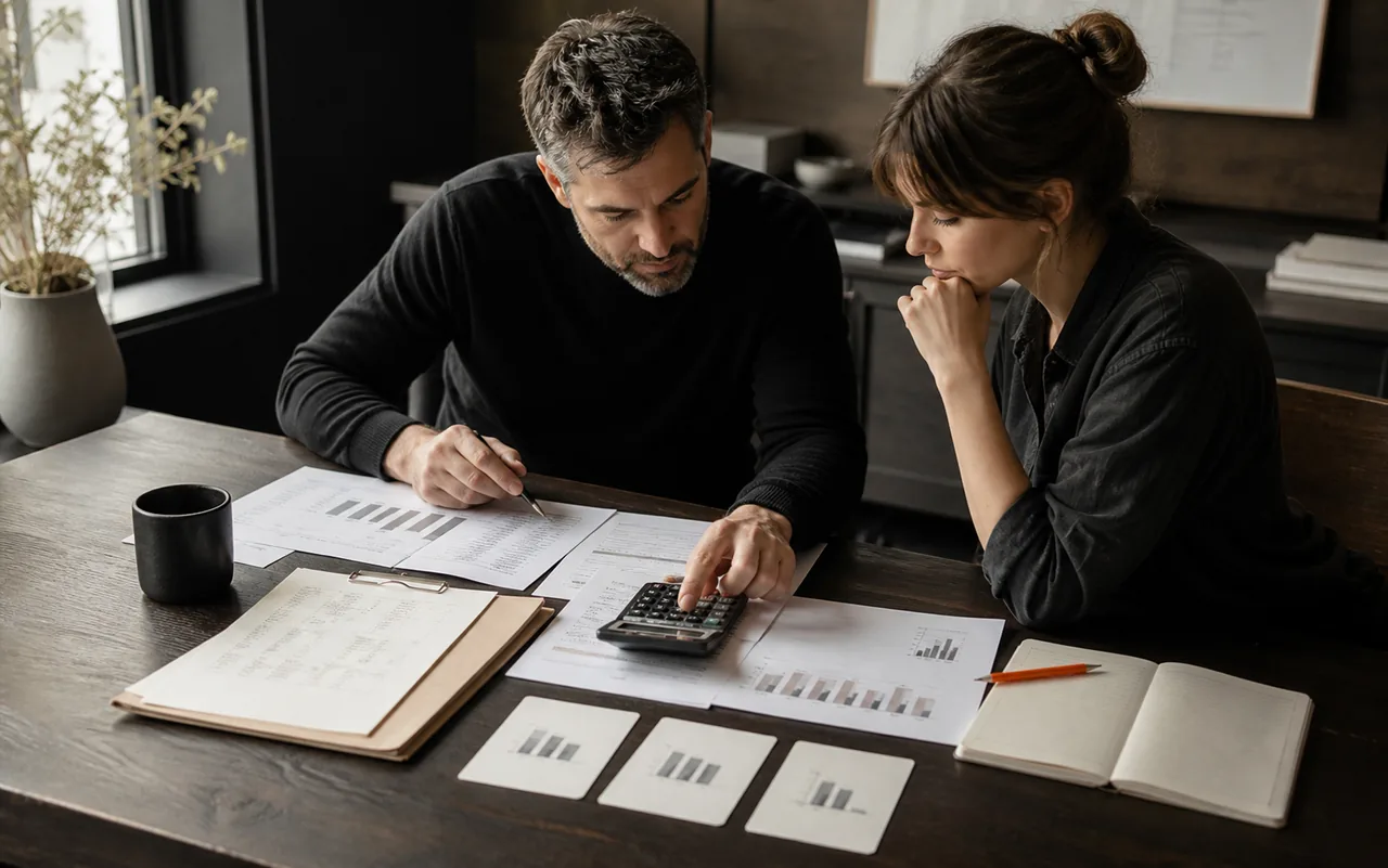 Representative project-scoping session reviewing costs and expected value